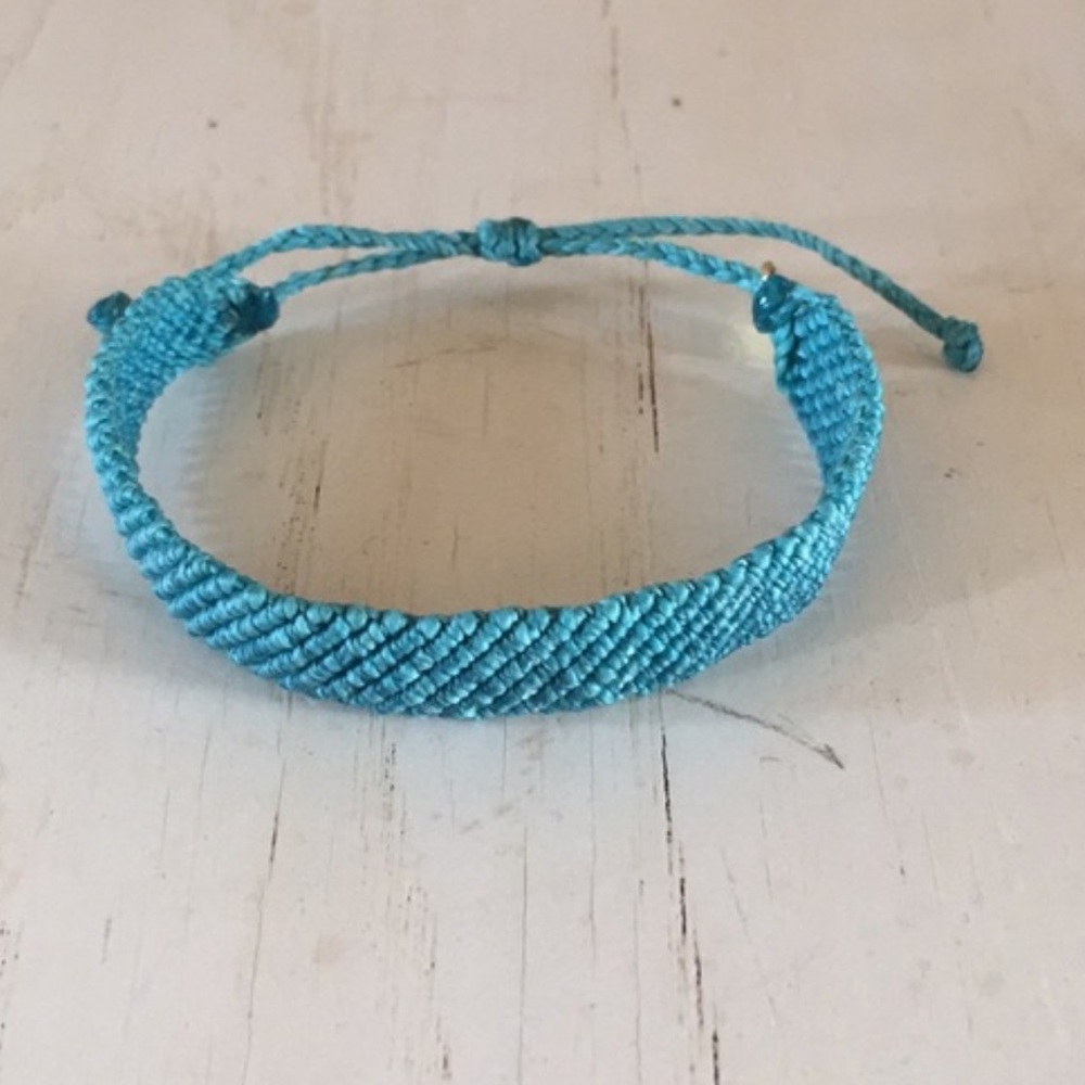PuraVida Flat Pacific Blue Braided Bracelet NEW